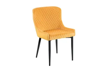 Colino Stol 2-Pack Sammet - Gul - Möbler - Fåtölj & stolar - Matstol & köksstol