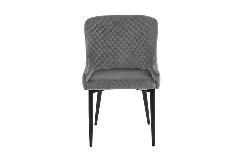 Colino Stol 2-Pack Sammet - Grå - Möbler - Fåtölj & stolar - Matstol & köksstol