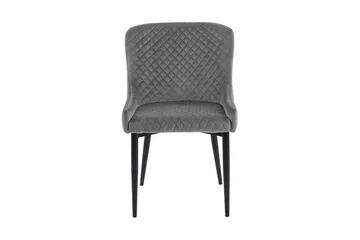 Colino Stol 2-Pack Sammet - Grå - Möbler - Fåtölj & stolar - Matstol & köksstol