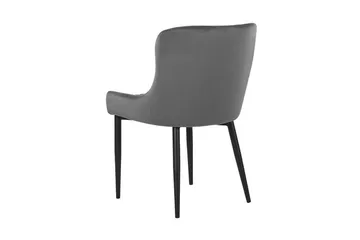 Colino Stol 2-Pack Sammet - Grå - Möbler - Fåtölj & stolar - Matstol & köksstol