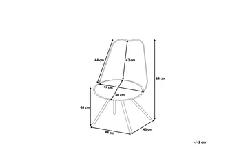 Dakota Ii Stol Set Om 2 St - Gr å/Brun - Möbler - Fåtölj & stolar - Matstol & köksstol