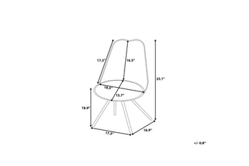 Dakota Ii Stol Set Om 2 St - Vit/brun - Möbler - Fåtölj & stolar - Matstol & köksstol