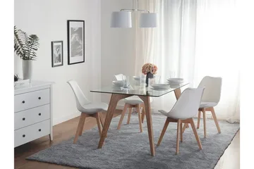 Dakota Ii Stol Set Om 2 St - Vit/brun - Möbler - Fåtölj & stolar - Matstol & köksstol