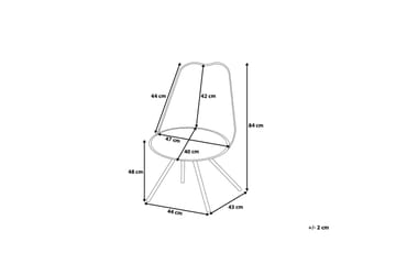 Dakota Stol Set Om 2 St - Vit - Möbler - Fåtölj & stolar - Matstol & köksstol