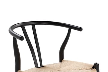 Dastoori Matstol med Armstöd - Svart / Natur / Beige - Möbler - Fåtölj & stolar - Matstol & köksstol