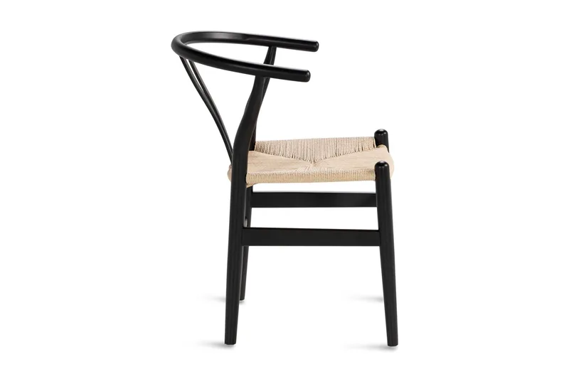 Dastoori Matstol med Armstöd - Svart / Natur / Beige - Möbler - Fåtölj & stolar - Matstol & köksstol