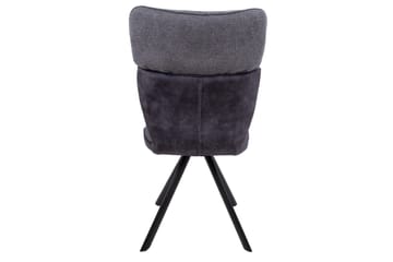 Eddy Stol Mörkgrå Sammet - Möbler - Fåtölj & stolar - Matstol & köksstol