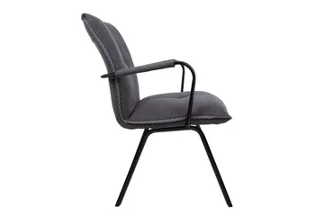 Eddy Stol med armstöd Grå - Möbler - Fåtölj & stolar - Matstol & köksstol