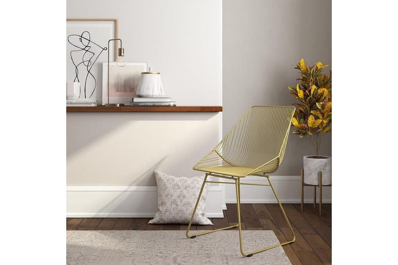 Ellis Matstol Guld - CosmoLiving - Möbler - Fåtölj & stolar - Matstol & köksstol