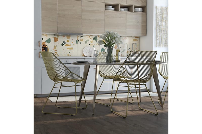 Ellis Matstol Guld - CosmoLiving - Möbler - Fåtölj & stolar - Matstol & köksstol