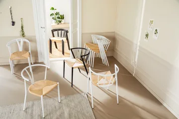 Elysia Matstol med Armstöd - Svart / Natur - Möbler - Fåtölj & stolar - Matstol & köksstol