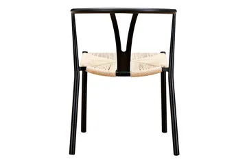 Elysia Matstol med Armstöd - Svart / Natur - Möbler - Fåtölj & stolar - Matstol & köksstol