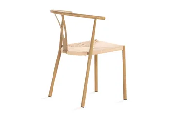 Elysia Matstol med Armstöd - Trä / Stål / Natur - Möbler - Fåtölj & stolar - Matstol & köksstol