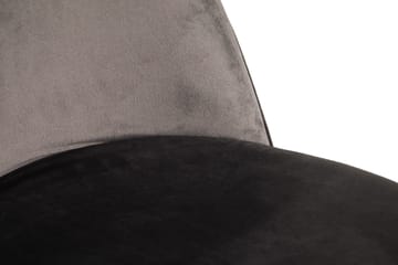 Felipe Matstol Sammet - Grå/Guld - Möbler - Fåtölj & stolar - Matstol & köksstol