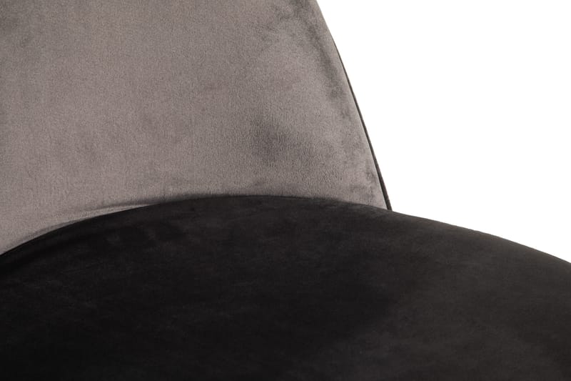 Felipe Matstol Sammet - Grå/Guld - Möbler - Fåtölj & stolar - Matstol & köksstol