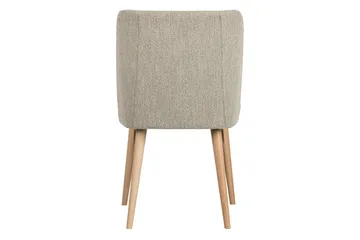Forcea Matstol i Bouclé med Träben - Beige - Möbler - Fåtölj & stolar - Matstol & köksstol