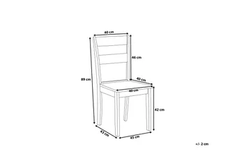 Georgia Stol Set Om 2 St - Vit - Möbler - Fåtölj & stolar - Matstol & köksstol