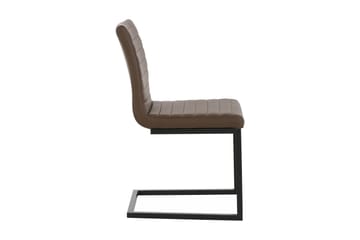 Geronimo Matstol 2-pack - PU/Brun/Metall - Möbler - Fåtölj & stolar - Matstol & köksstol