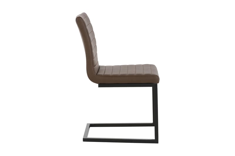 Geronimo Matstol 2-pack - PU/Brun/Metall - Möbler - Fåtölj & stolar - Matstol & köksstol
