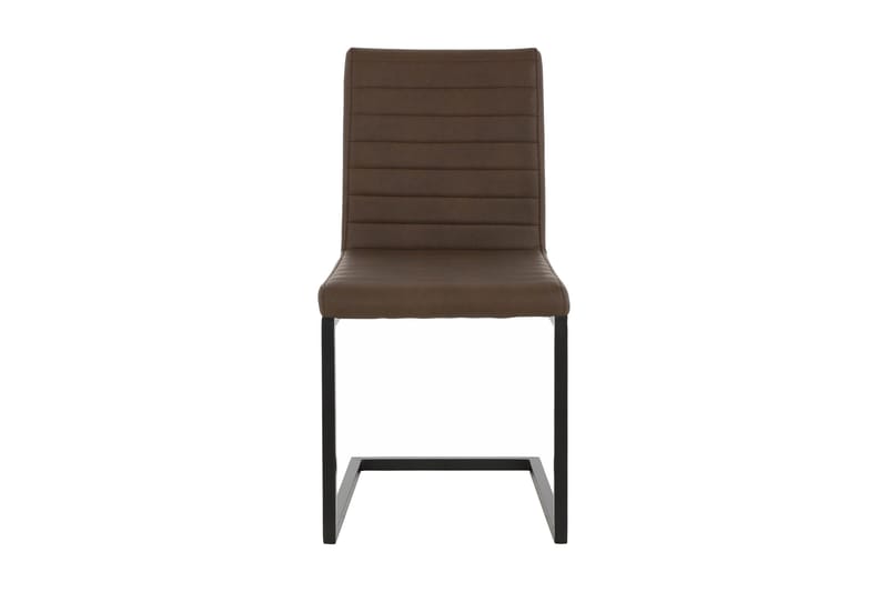 Geronimo Matstol 2-pack - PU/Brun/Metall - Möbler - Fåtölj & stolar - Matstol & köksstol