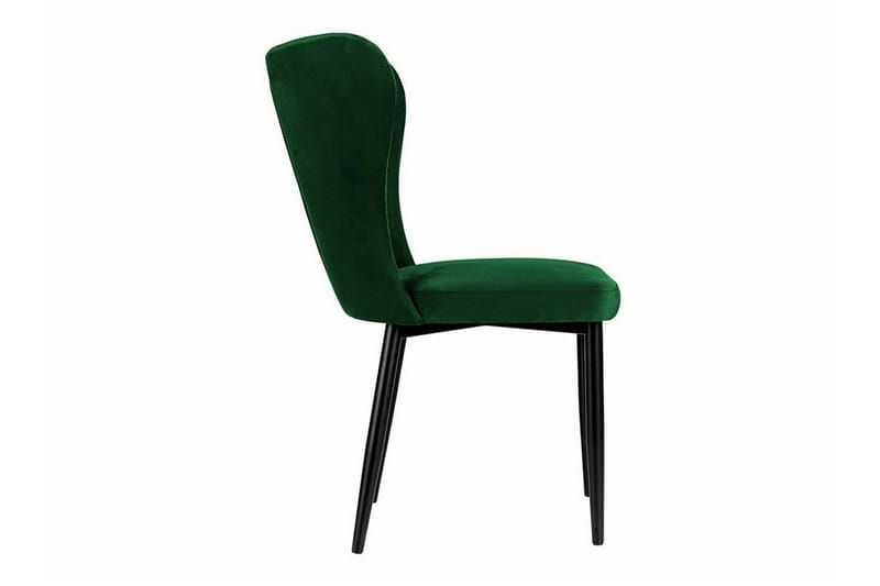 Glenarm Matstol i Sammet med Metallfinish - Smaragdgrön - Möbler - Fåtölj & stolar - Matstol & köksstol