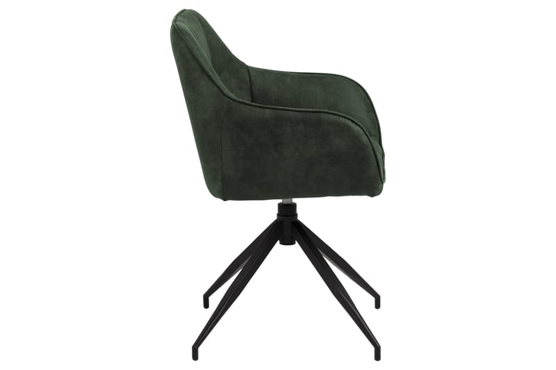 Harford Karmstol Spindelben - Grön/Matt Svart - Möbler - Fåtölj & stolar - Matstol & köksstol