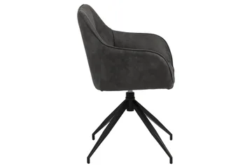 Harford Karmstol Spindelben - Mörkgrå/Matt Svart - Möbler - Fåtölj & stolar - Matstol & köksstol