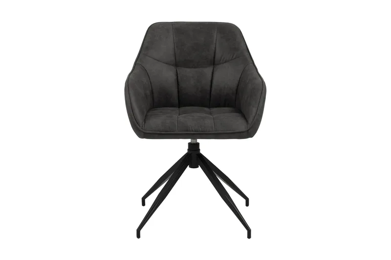 Harford Karmstol Spindelben - Mörkgrå/Matt Svart - Möbler - Fåtölj & stolar - Matstol & köksstol