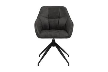 Harford Karmstol Spindelben - Mörkgrå/Matt Svart - Möbler - Fåtölj & stolar - Matstol & köksstol