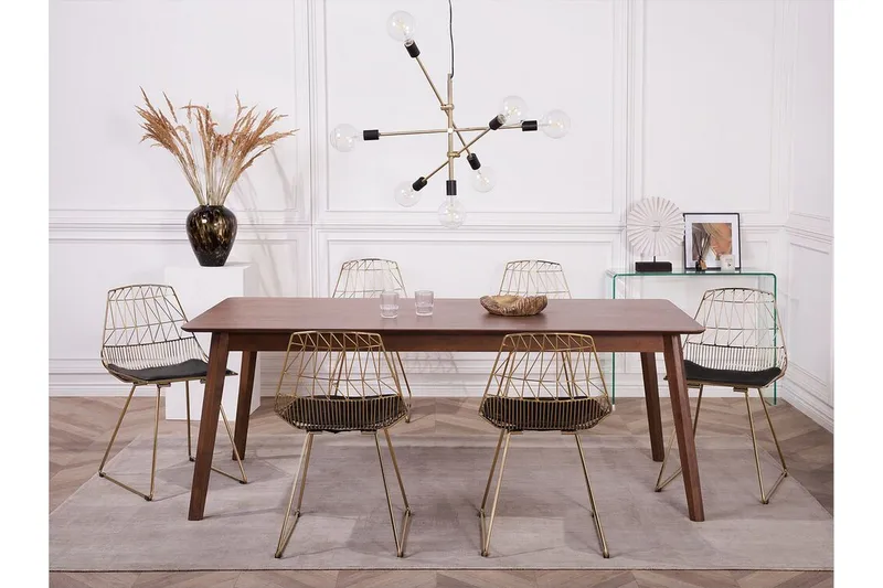 Harlan Stol Set Om 2 St - Guld - Möbler - Fåtölj & stolar - Matstol & köksstol