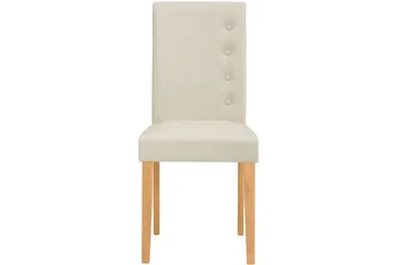 Hastevik Matstol - Cremevit/Ljus Natur - Möbler - Fåtölj & stolar - Matstol & köksstol