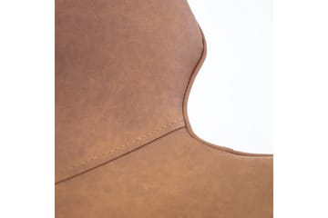 Helena Matstol i Konstläder med Metallben - Cognac - Möbler - Fåtölj & stolar - Matstol & köksstol