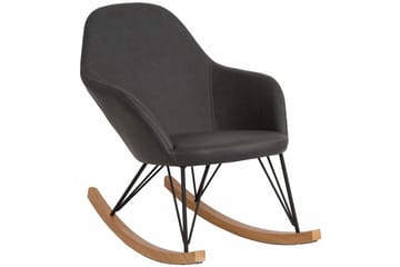 Hetton Gungstol Konstläder - Grå - Möbler - Barnmöbler - Barnstol - Gungstol barn
