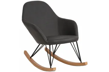 Hetton Gungstol Konstläder - Grå - Möbler - Barnmöbler - Barnstol - Gungstol barn