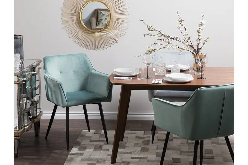 Jasmin Stol Set Om 2 St - Grön - Möbler - Fåtölj & stolar - Matstol & köksstol
