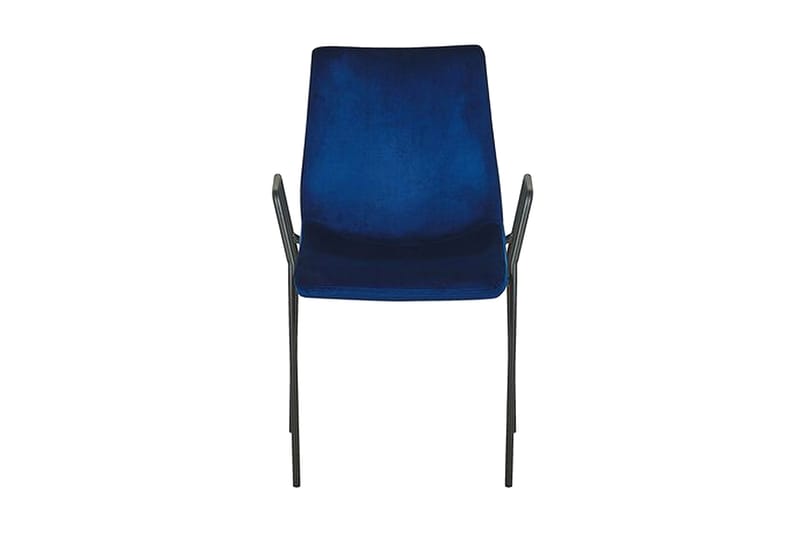 Jeffsy Matstol 2-pack - Sammet/Mörkblå - Möbler - Fåtölj & stolar - Matstol & köksstol