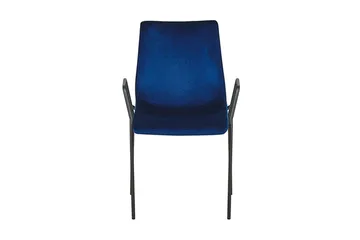 Jeffsy Matstol 2-pack - Sammet/Mörkblå - Möbler - Fåtölj & stolar - Matstol & köksstol