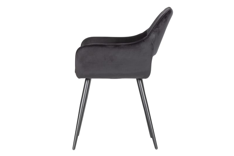 Jelle Matstol 2-pack Sammet - Svart - Möbler - Fåtölj & stolar - Matstol & köksstol