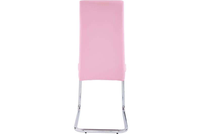 Köksstol Aiwa Konstläder 4-pack - Rosa|Krom - Möbler - Fåtölj & stolar - Matstol & köksstol