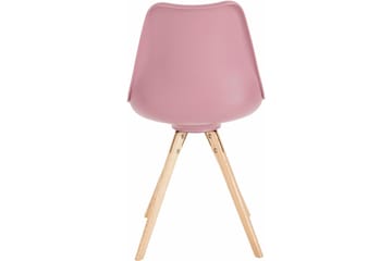 Köksstol Brenda 2-pack - PU|Rosa|Ek - Möbler - Fåtölj & stolar - Matstol & köksstol