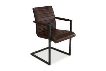 Köksstol Dutch Vintage Konstläder - Mörkbrun - Möbler - Fåtölj & stolar - Matstol & köksstol