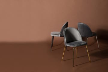 Köksstol Gerardo Sammet - Grå/Silver - Möbler - Fåtölj & stolar - Matstol & köksstol