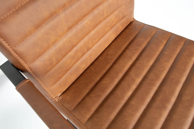Köksstol Konstläder Liston - Cognac - Möbler - Fåtölj & stolar - Matstol & köksstol