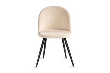 Köksstol Luisa Sammet - Beige - Möbler - Fåtölj & stolar - Matstol & köksstol
