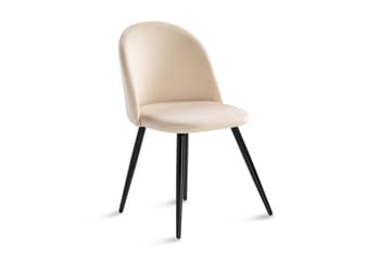 Köksstol Luisa Sammet - Beige - Möbler - Fåtölj & stolar - Matstol & köksstol