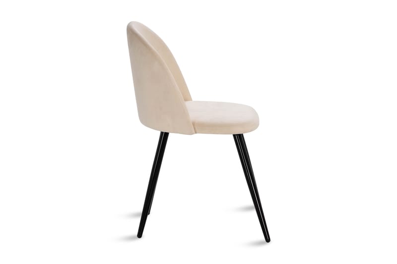 Köksstol Luisa Sammet - Beige - Möbler - Fåtölj & stolar - Matstol & köksstol
