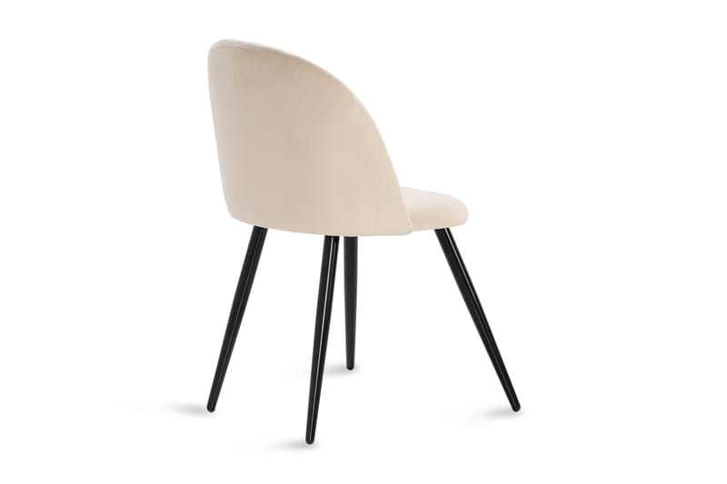 Köksstol Luisa Sammet - Beige - Möbler - Fåtölj & stolar - Matstol & köksstol
