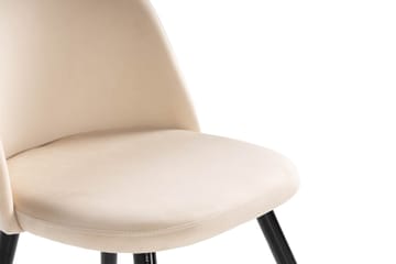 Köksstol Luisa Sammet - Beige - Möbler - Fåtölj & stolar - Matstol & köksstol