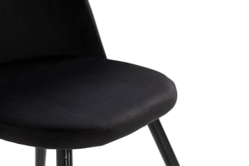Köksstol Luisa Sammet - Svart - Möbler - Fåtölj & stolar - Matstol & köksstol