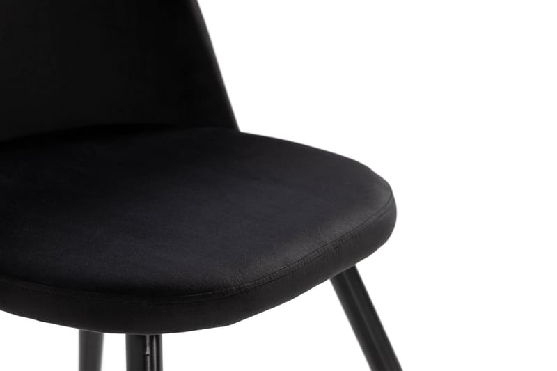 Köksstol Luisa Sammet - Svart - Möbler - Fåtölj & stolar - Matstol & köksstol